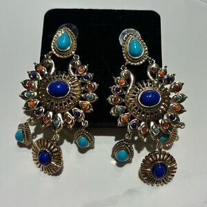 R.J. Graciazo Gold tone dangling earrings